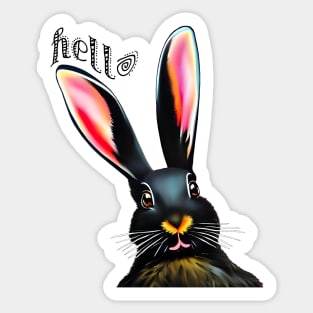 Hello Rabbit Sticker